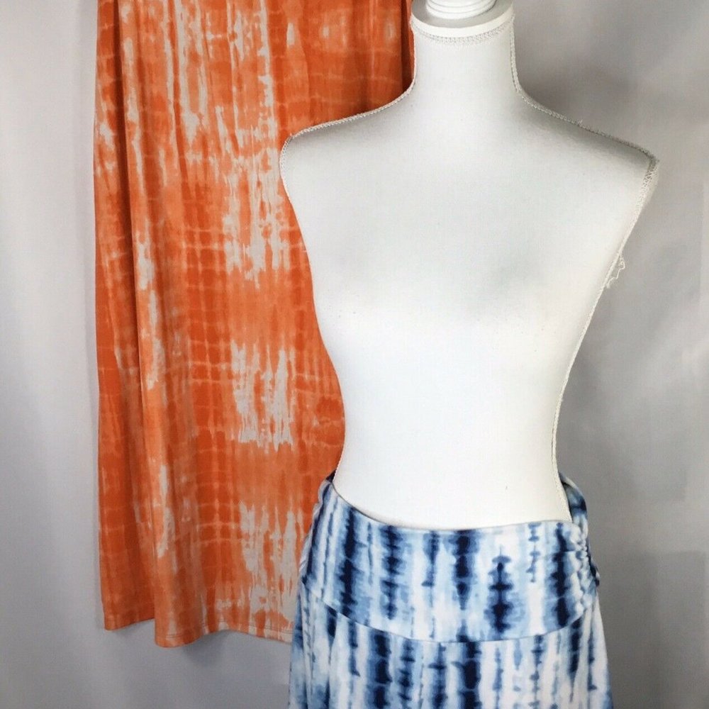 Tie Dyed Skirts~Lot of 2~Knit~Stretch~Maxi~Long~ - Picture 1 of 6